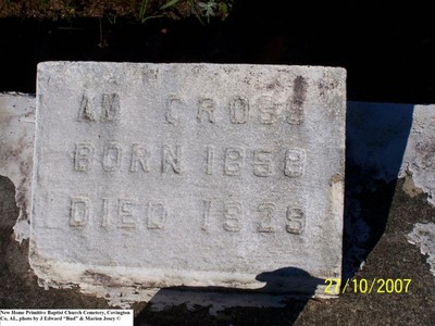 Cross, Ambrose M, New Home Primitive Baptist Cem, Covington Co, AL.jpg