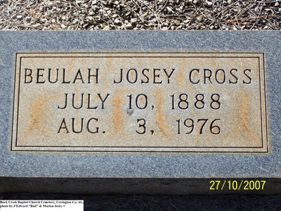 Cross, Buelah Josey, Buck Creek Baptist Cem, Covington Co, AL.jpg