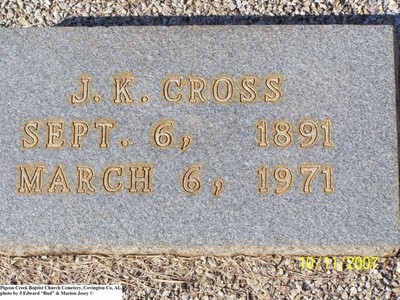 Cross, James Kimble, Pigeon Creek Baptist Cem, Covington Co, AL.jpg