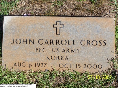 Cross, John Carroll War, Buck Creek Baptist Cem, Covington Co, AL.jpg
