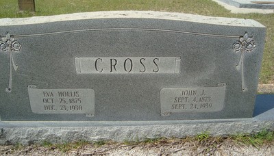 Cross, John J & Eva Hollis, Good Hope Cem, Covington Co, AL.jpg