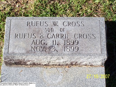 Cross, Rufus W, Consolation Baptist Church Cemetery, Butler Co, AL 032.jpg