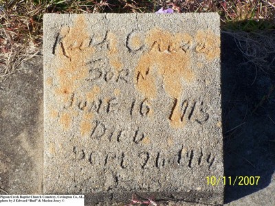 Cross, Ruth, Pigeon Creek Baptist Cem, Covington Co, AL.jpg