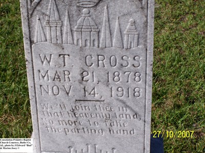 Cross, WIllie Thomas, Consolation Primitive Baptist Cem, Butler Co, AL.jpg