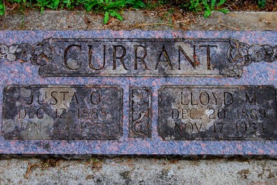 Currant, Lloyd M & Justa Garrett, Greenwood Cem, Lane Co, OR.jpg