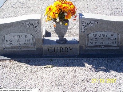 Curry, Beaury W & Gurtis Kervin, Mott Church of Christ Cem, Covington Co, AL.jpg