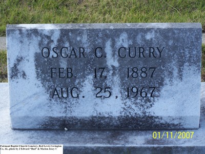 Curry, Oscar C, Fairmount Baptist Cem, Covington Co, AL.jpg