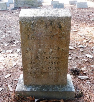 Cuthrell, Sallie C Lewis, Elmwood Cem, Halifax Co, NC.jpg