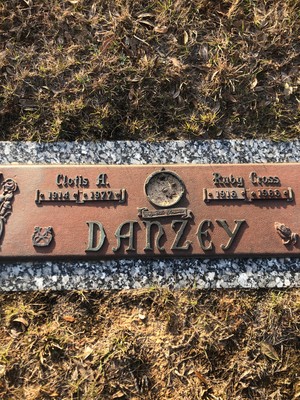 Danzey, Clotis & Ruby Cross, Valhalla Cemetery, Mobile Co, AL.jpg