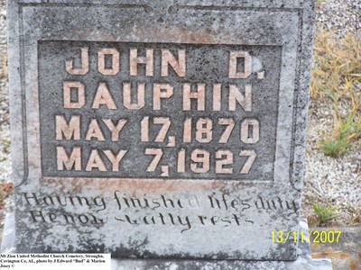 Dauphin, John D, Mt Zion United Methodist Cem, Covington Co, AL.jpg