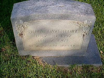 Davenport, Nora Lee Blunt, Mount Zion Cemetery, Miller Co, AR.jpg