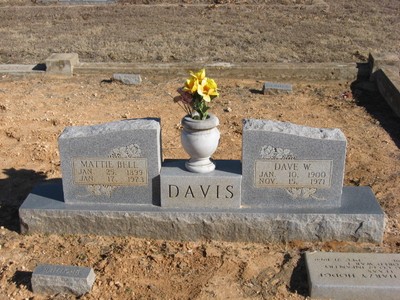 Davis, Dave Washington & Mattie Bell Hodge, Mitchell Cem, Bosque Co, TX.jpg