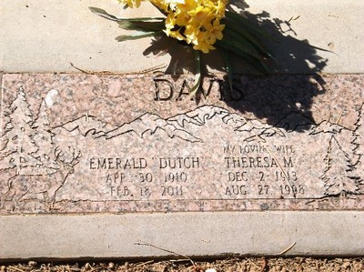 Davis, Emerald Earl & Teresa M Baptista, Westwood Cem, Lasson Co, CA.jpg