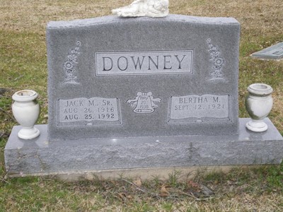 Downey, Jack & Bertha Baker, San Jacinto Cemetery, Harris Co, TX.jpg