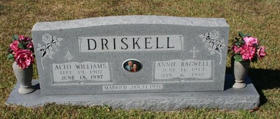 Driskell, Alto & Annie Bagwell, Zion Hill Cemetery, Trinity Co, TX.jpg
