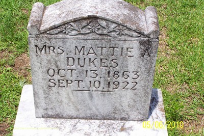 Dukes, Mattie A Ratchford, Bartow City Cemetery, Jefferson Co, GA.JPG