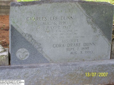 Dunn, Charles Lee & Cora Drake, Trinity Cem, Halifax Co, NC.jpg
