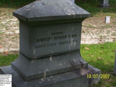 Dunn, Dorothy Mariam, Trinity Cem, Halifax Co, NC.jpg