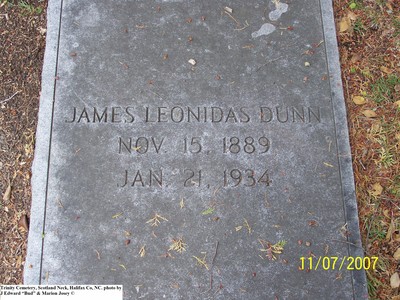 Dunn, James Leonidas, Trinity Cem, Halifax Co, NC.jpg