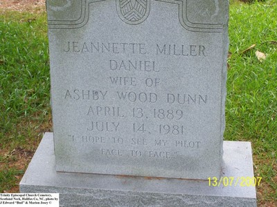 Dunn, Jeanette Miller Daniel,  Trinity Cemetery Scotlamd Neck, Halifax Co, NC 1068.jpg