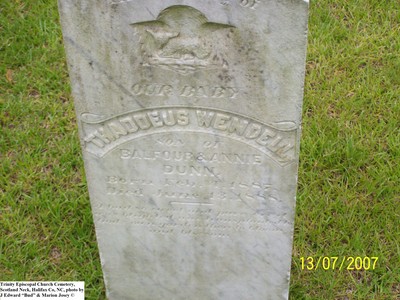 Dunn, Thaddeus Wendell, Trinity Cem, Halifax Co, NC.jpg