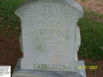 Dunn, William A, Trinity Cem, Halifax Co, NC.jpg