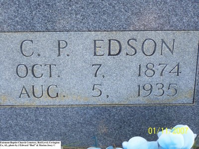 Edson, C P, Fairmount Baptist Cem, Covington Co, AL.jpg