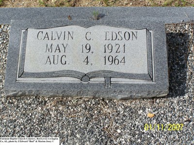 Edson, Calvin C, Fairmount Baptist Cem, Covington Co, AL.jpg