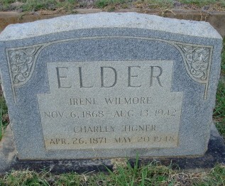 Elder, Charlie Tigner & Lucy Irene Wilmore, Greenwood Cem, Harrison Co, TX.jpg