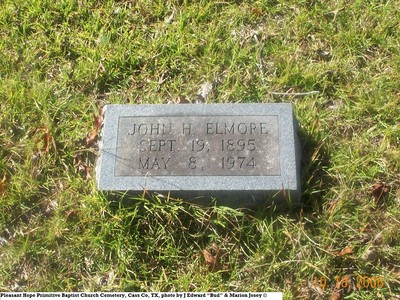 Elmore, John H, Pleasant Hope Cem, Cass Co, TX.jpg