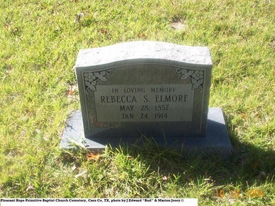 Elmore, Rebecca S Long, Pleasant Hope Cemetery, Cass Co, TX.jpg