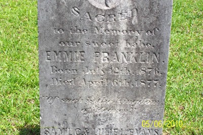 Evans, Emmie Franklin, Bartow City Cem, Jefferson Co, GA.JPG