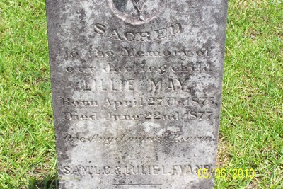Evans, Lillie May, Bartow City Cem, Jefferson Co, GA.JPG