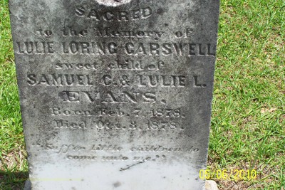 Evans, Lulie Loring Carswell, Bartow City Cem, Jefferson Co, GA.JPG