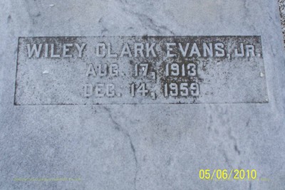 Evans, Wiley Clark Jr, Bartow City Cem, Jefferson Co, GA.JPG