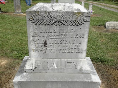 Fraley, David Samuel & Ellen Augusta Lentz, Wesley Chapel Cem, Stanley Co, NC.jpg