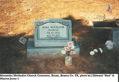 Francis, Alma Rae McCallum, Alexander Cem, Brazos Co, TX.jpg