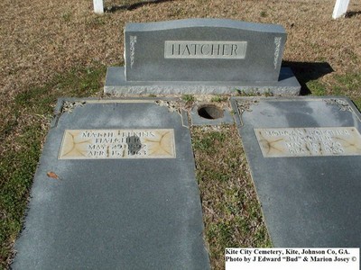 Hatcher, Mattie Elkins, Kite City Cemetery, Kite, Johnson Co, GA.jpg