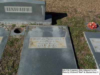 Hatcher, Morgan Folcher, Kite City Cemetery, Kite, Johnson Co, GA.jpg