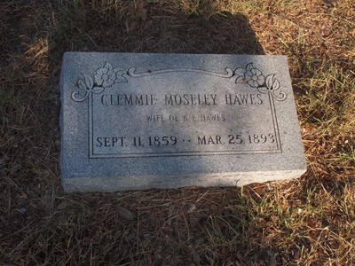 Hawes, Clementine Amelia Moseley, Bryan City Cem, Brazos Co, TX.jpg