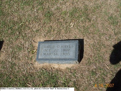Hayes, Charlie O, Huffines Cem, Huffines, Cass Co, TX.jpg