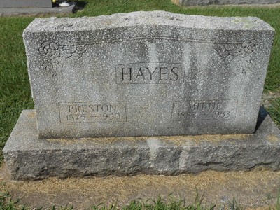 Hayes, Thomas Preston & Mittie Laster, Little Elkin Cem, Wilkes Co, NC.jpg