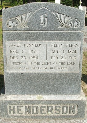 Henderson, James K & Helen C Perry, Trinity Cem, Halifax Co, NC.jpg