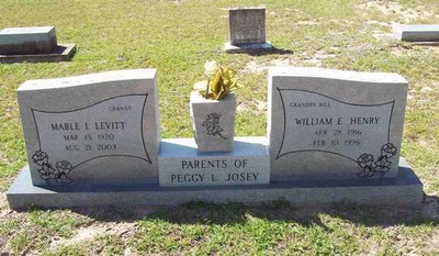 Henry, William E & Mable I Levitt, Self Cem, Vernon Parish, LA.jpg