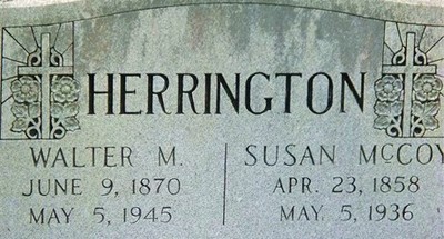 Herrington, Walter M & Susan Henrietta McCoy, Wells Cem, Lee Co, SC.jpg