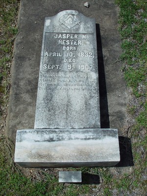 Hester, Jasper Newton, Elizabeth Cemetery, McKenzie, Butler Co, AL.jpg