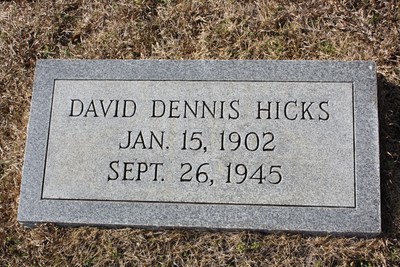 Hicks, David Dennis Sr, Granitville Cem, Aiken Co, SC.jpg