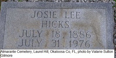 Hicks, Josie Lee Harrelson, Almarante Cemetery, Okaloosa Co, FL.jpg