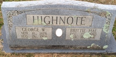 Highnote, George W & Brittie Mae Cook, Lee Cem, Wood Co, TX.jpg