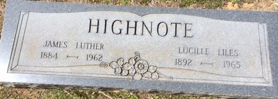 Highnote, James Luther & Lucille Liles, Lee Cemetery, Wood Co, TX.jpg